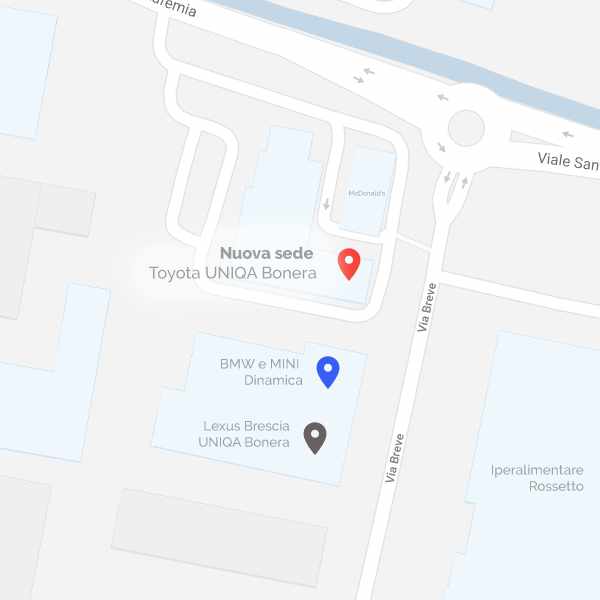 Mappa nuova sede Toyota